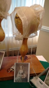 Saines' repro of this cap on a stand. 