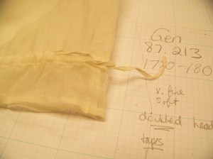 Close-up of cap showing CB at nape.