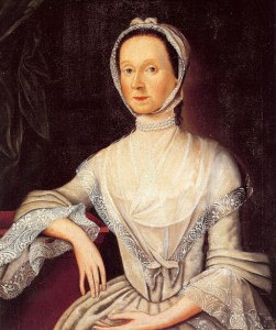 Mrs. Framer in a similar lappet style cap. 1768-1770