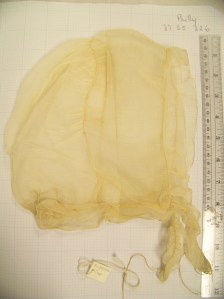 A gauzy lappet made with interesting construction. 