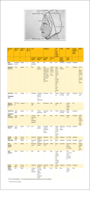 chart of stitches used in 18th Centurycaps on this blog